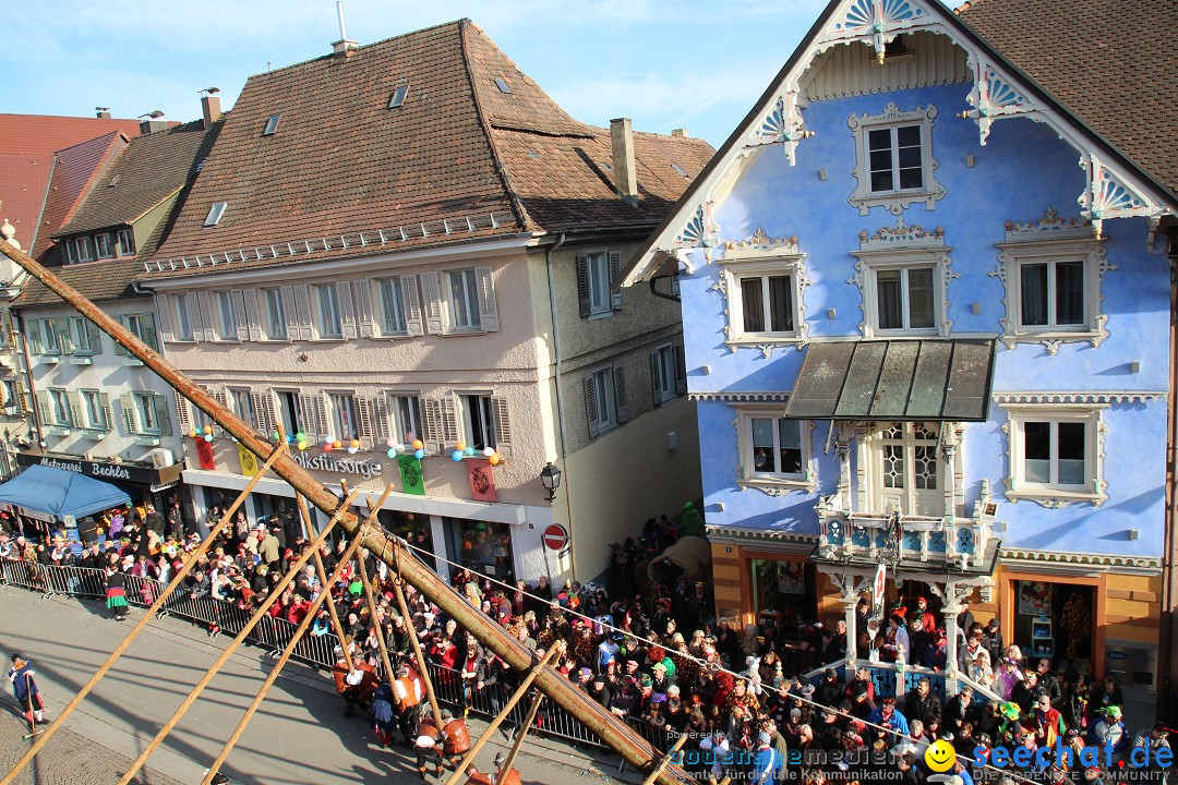 Narrenbaumstellen, Winfried Kretschmann: Stockach am Bodensee, 27.02.2014