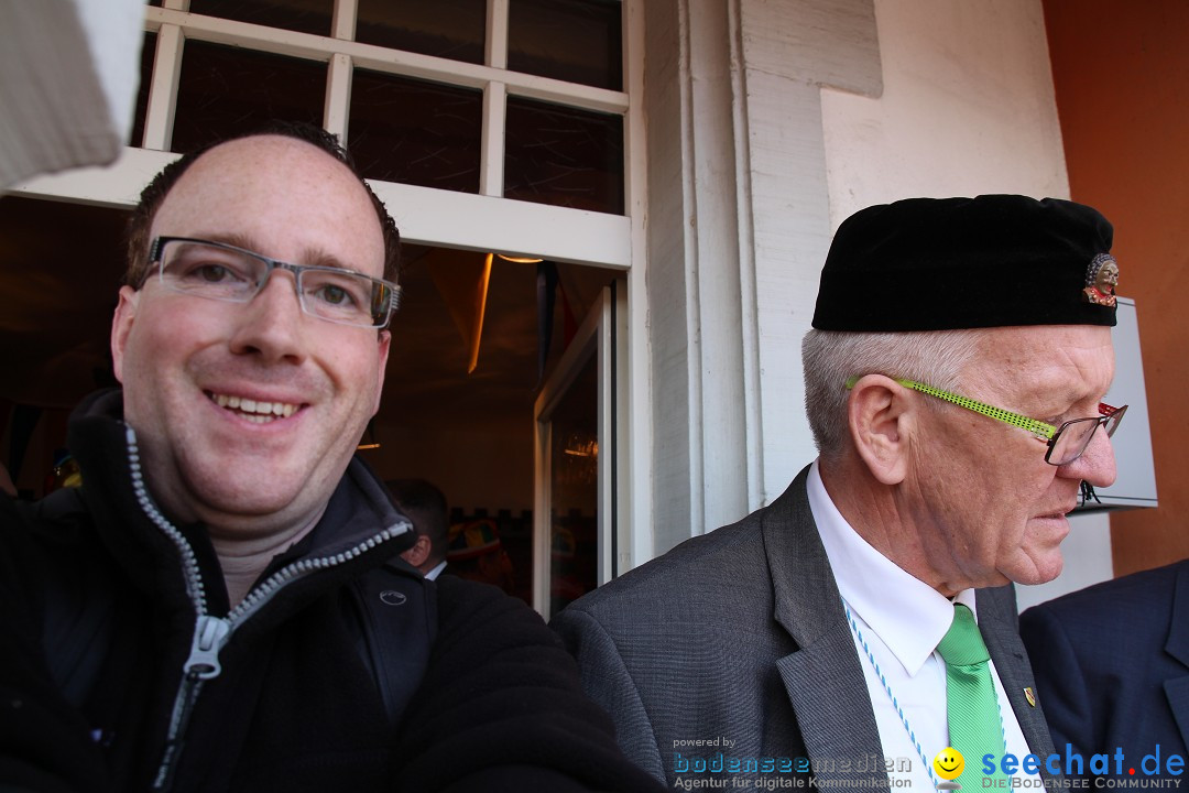 Narrenbaumstellen, Winfried Kretschmann: Stockach am Bodensee, 27.02.2014