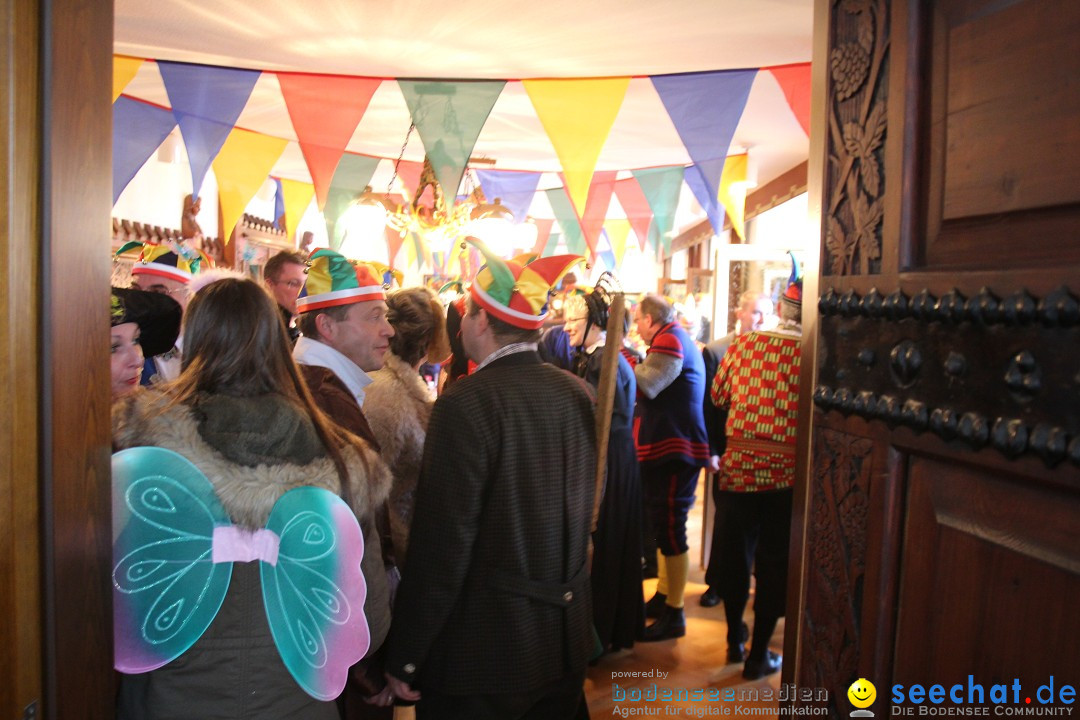 Narrenbaumstellen, Winfried Kretschmann: Stockach am Bodensee, 27.02.2014