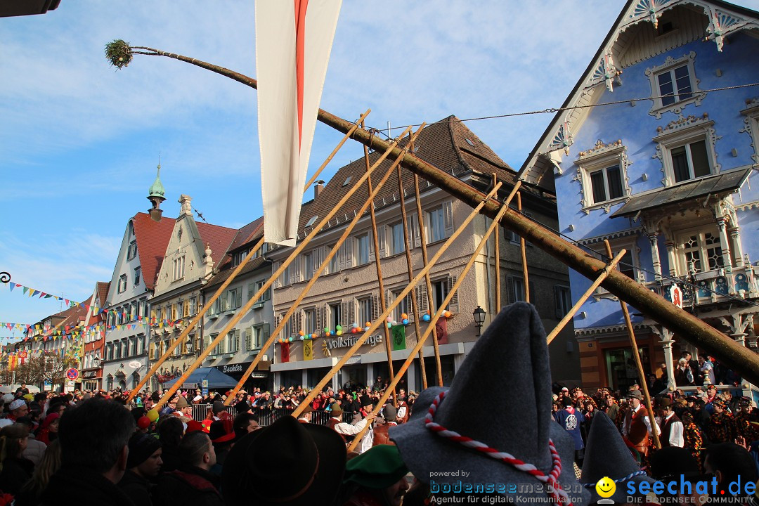 Narrenbaumstellen, Winfried Kretschmann: Stockach am Bodensee, 27.02.2014