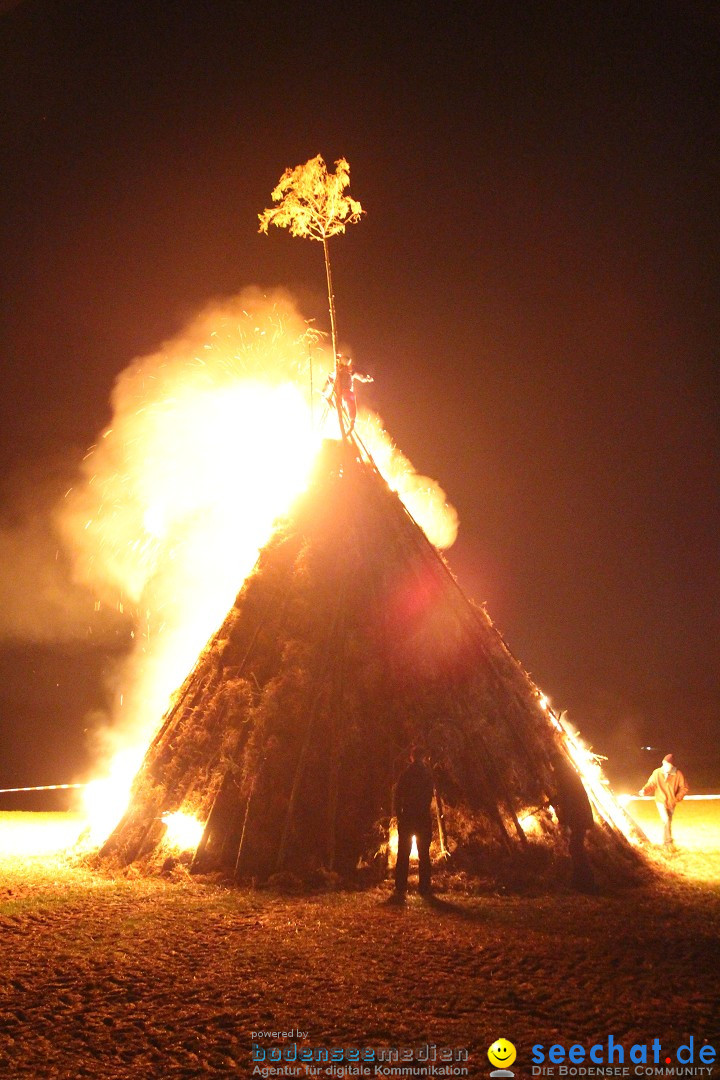 Funkenfeuer Fasnet - Ursaul bei Stockach am Bodensee, 09.03.2014