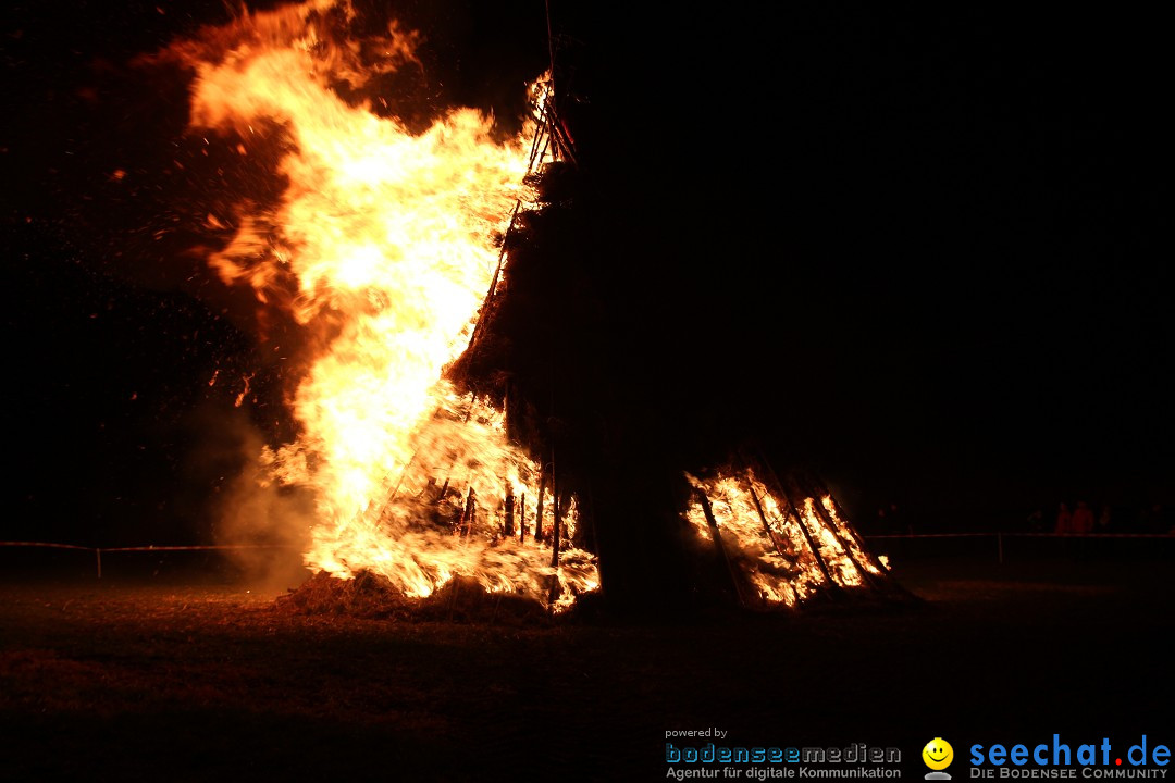 Funkenfeuer Fasnet - Ursaul bei Stockach am Bodensee, 09.03.2014