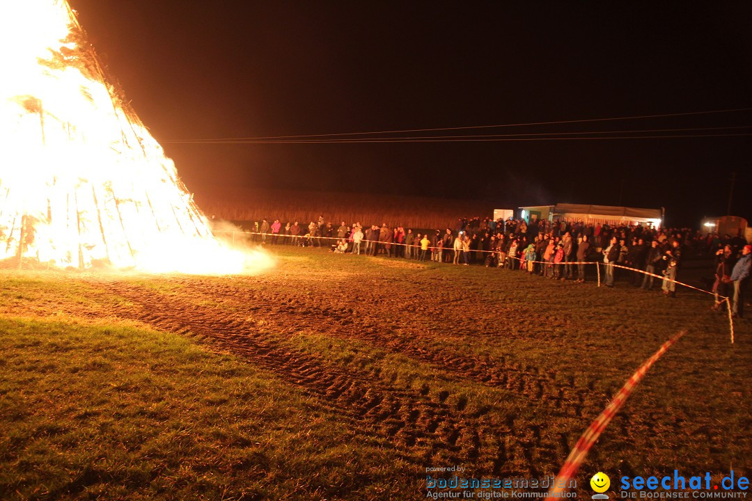 Funkenfeuer Fasnet - Ursaul bei Stockach am Bodensee, 09.03.2014