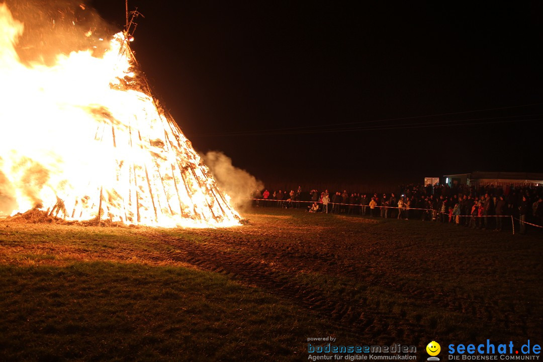 Funkenfeuer Fasnet - Ursaul bei Stockach am Bodensee, 09.03.2014