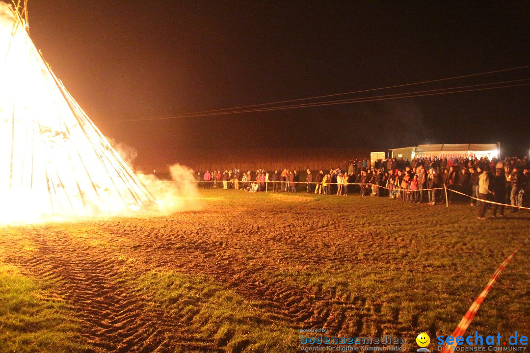 Funkenfeuer Fasnet - Ursaul bei Stockach am Bodensee, 09.03.2014