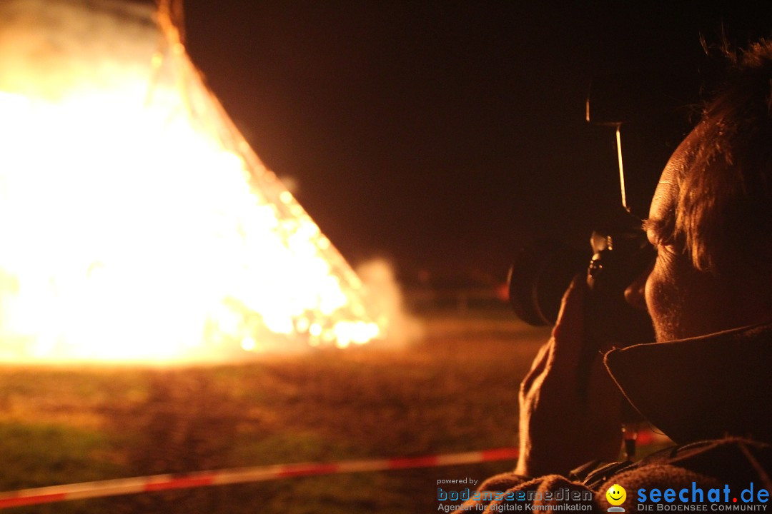 Funkenfeuer Fasnet - Ursaul bei Stockach am Bodensee, 09.03.2014