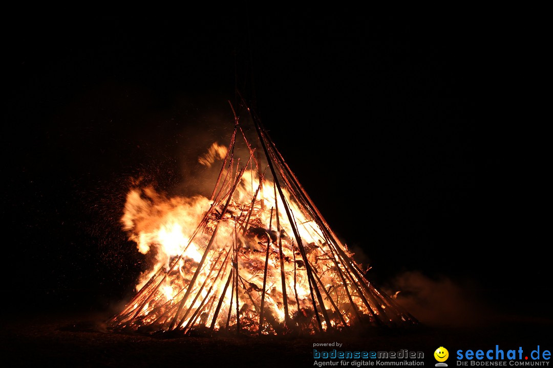 Funkenfeuer Fasnet - Ursaul bei Stockach am Bodensee, 09.03.2014