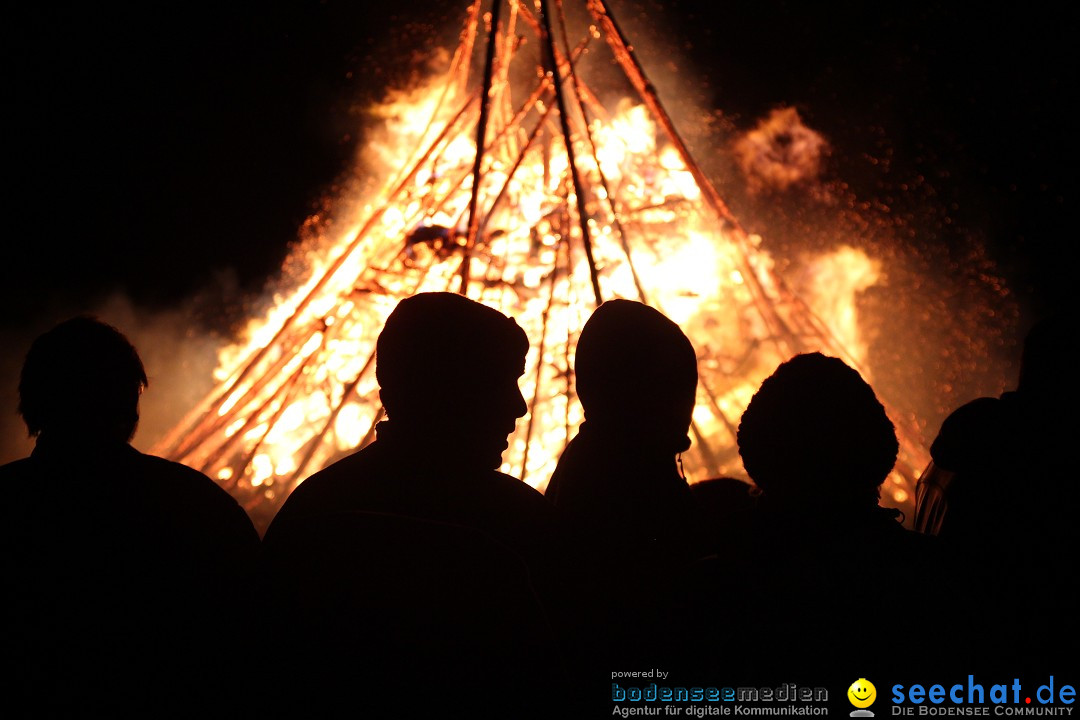 Funkenfeuer Fasnet - Ursaul bei Stockach am Bodensee, 09.03.2014