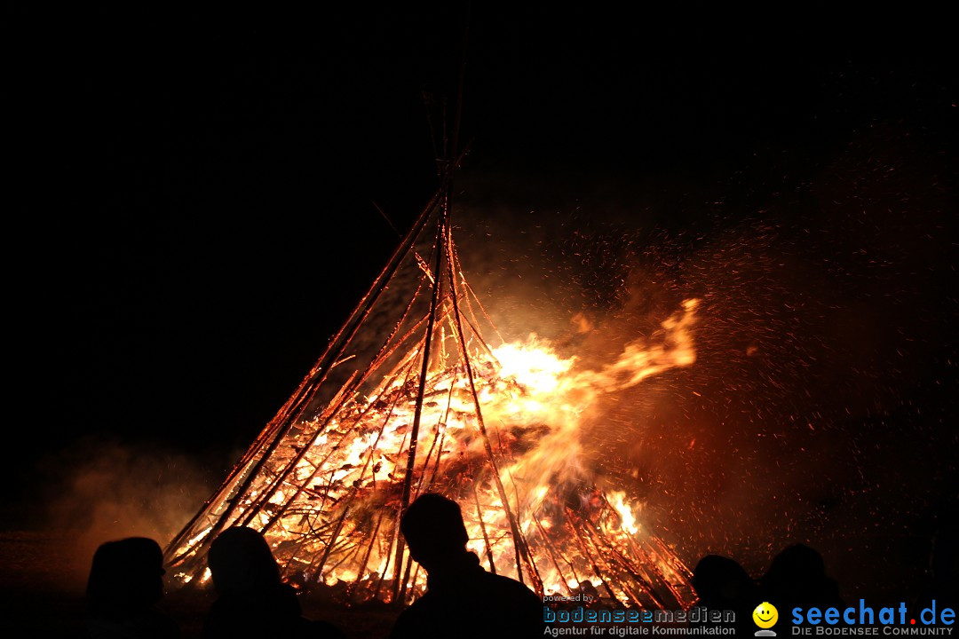 Funkenfeuer Fasnet - Ursaul bei Stockach am Bodensee, 09.03.2014