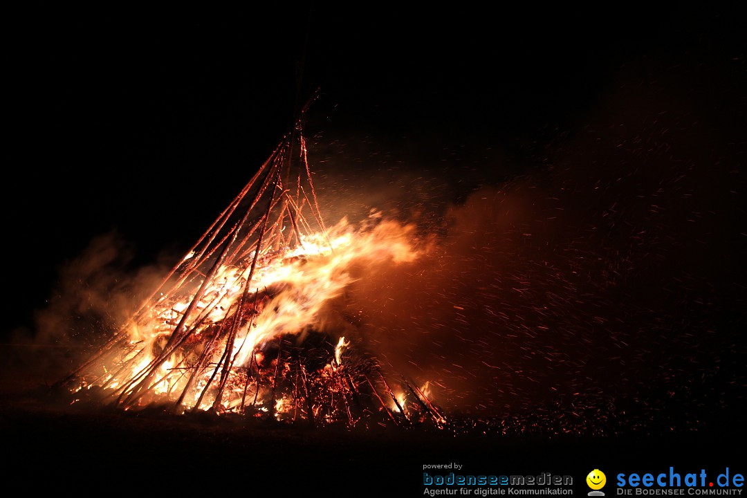 Funkenfeuer Fasnet - Ursaul bei Stockach am Bodensee, 09.03.2014