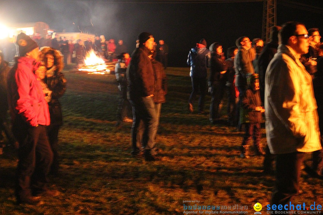 Funkenfeuer Fasnet - Ursaul bei Stockach am Bodensee, 09.03.2014