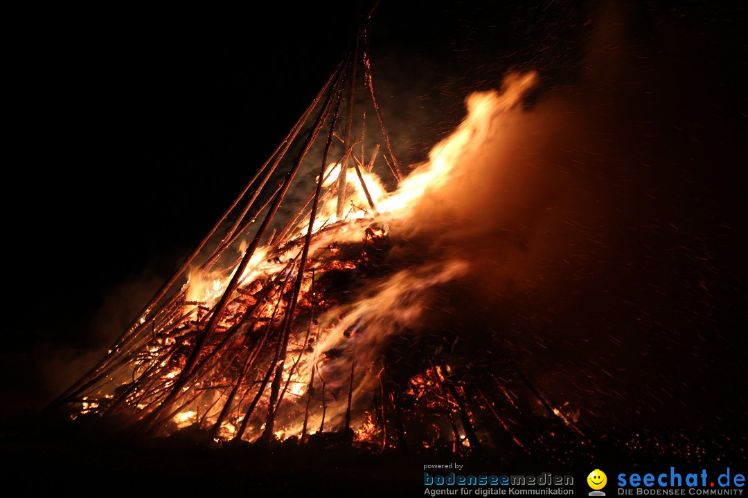 Funkenfeuer Fasnet - Ursaul bei Stockach am Bodensee, 09.03.2014