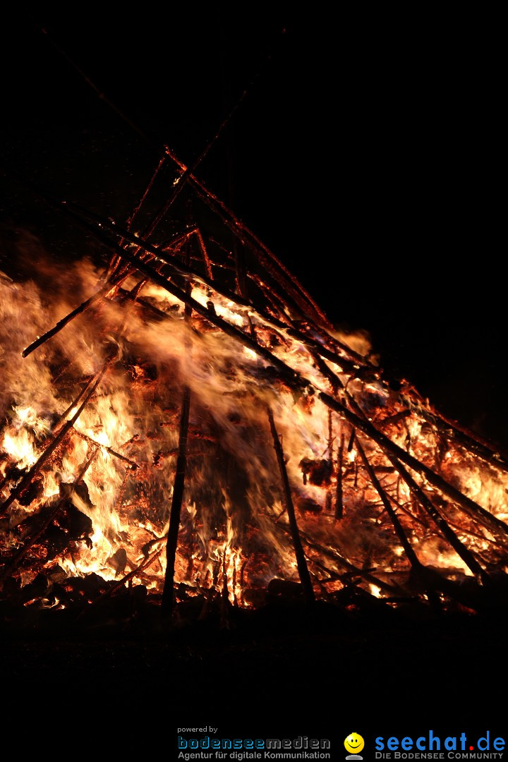 Funkenfeuer Fasnet - Ursaul bei Stockach am Bodensee, 09.03.2014