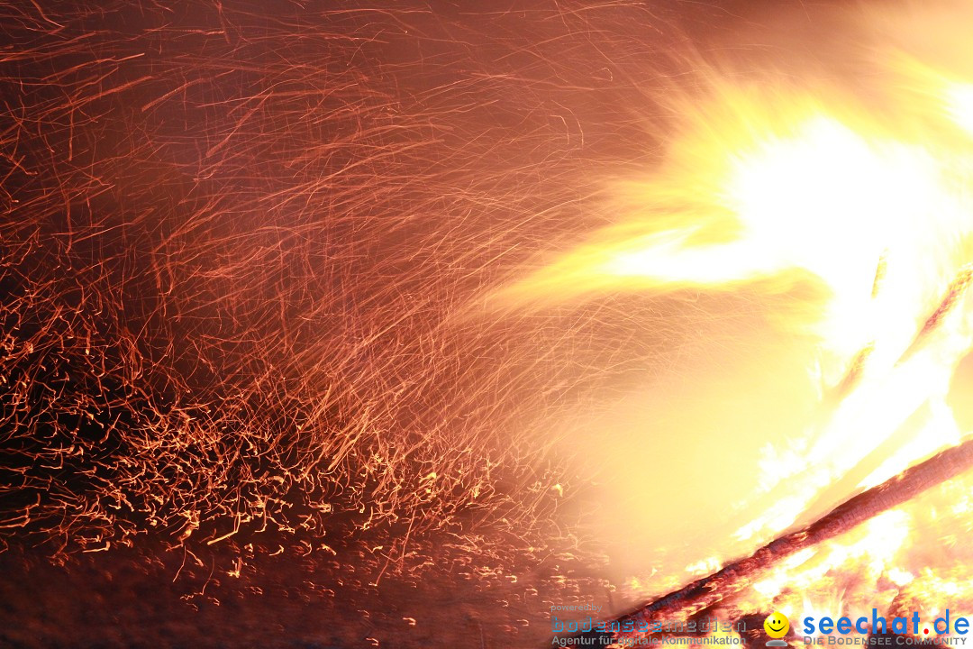 Funkenfeuer Fasnet - Ursaul bei Stockach am Bodensee, 09.03.2014