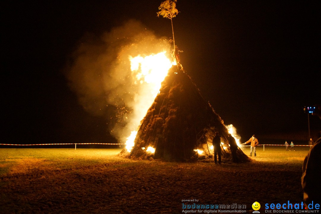 Funkenfeuer Fasnet - Ursaul bei Stockach am Bodensee, 09.03.2014