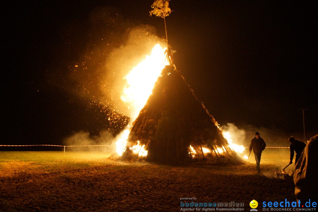 Funkenfeuer Fasnet - Ursaul bei Stockach am Bodensee, 09.03.2014