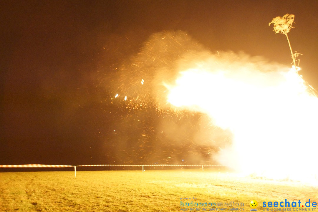 Funkenfeuer Fasnet - Ursaul bei Stockach am Bodensee, 09.03.2014