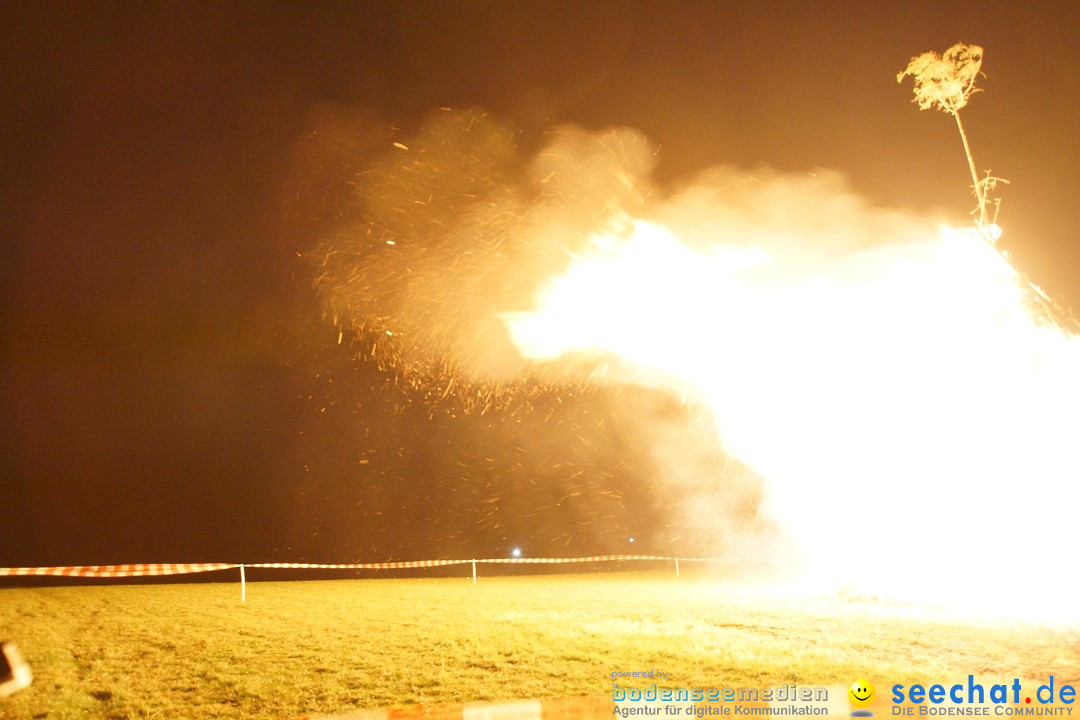 Funkenfeuer Fasnet - Ursaul bei Stockach am Bodensee, 09.03.2014