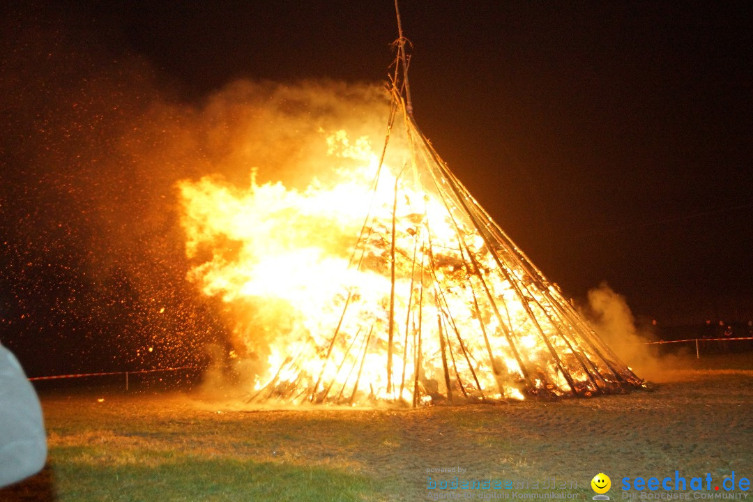 Funkenfeuer Fasnet - Ursaul bei Stockach am Bodensee, 09.03.2014