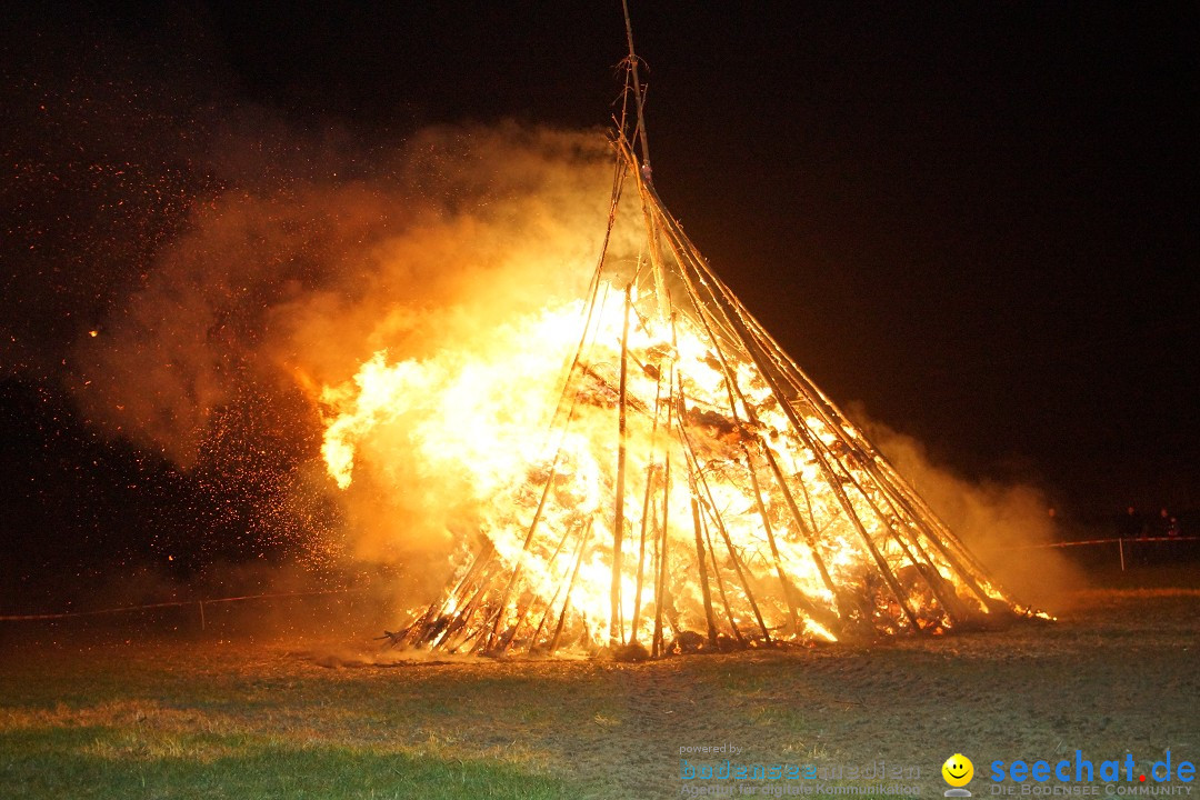 Funkenfeuer Fasnet - Ursaul bei Stockach am Bodensee, 09.03.2014