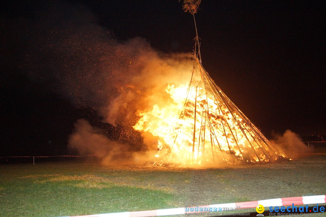 Funkenfeuer Fasnet - Ursaul bei Stockach am Bodensee, 09.03.2014