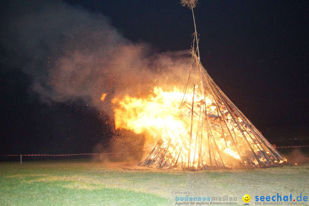 Funkenfeuer Fasnet - Ursaul bei Stockach am Bodensee, 09.03.2014