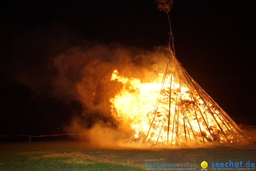 Funkenfeuer Fasnet - Ursaul bei Stockach am Bodensee, 09.03.2014