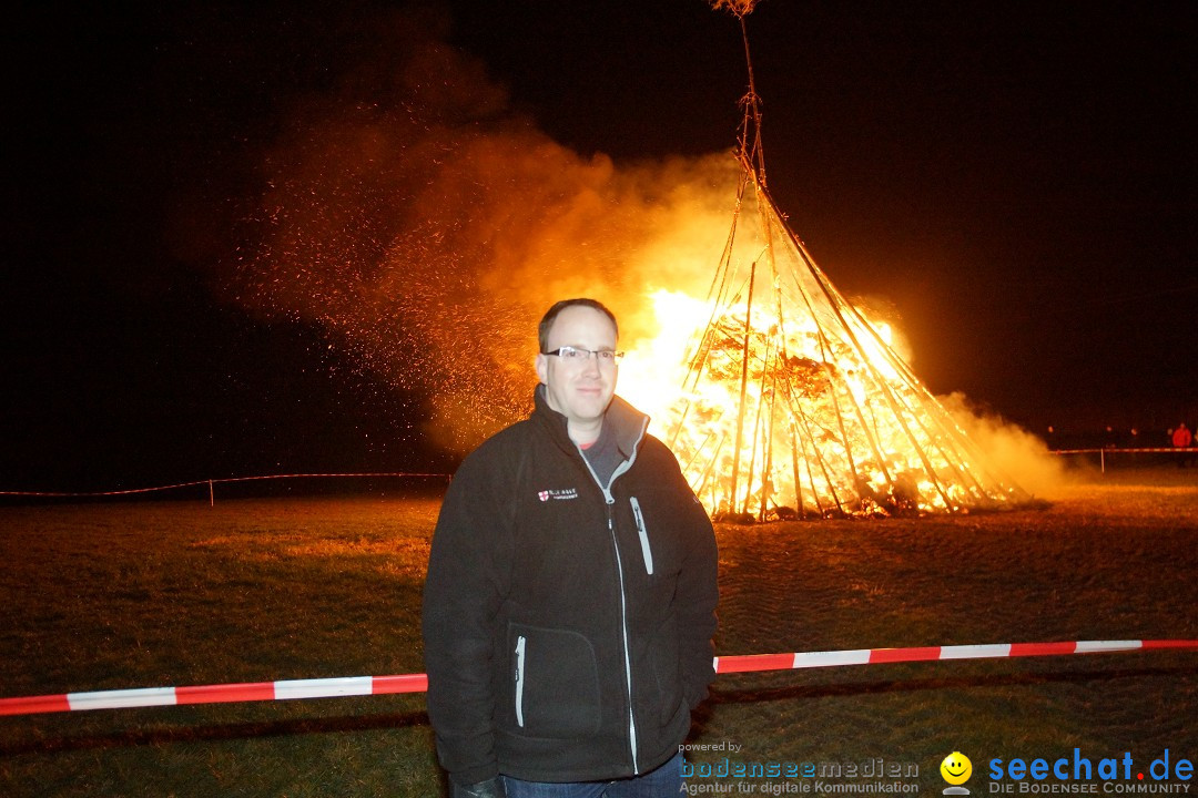 Funkenfeuer Fasnet - Ursaul bei Stockach am Bodensee, 09.03.2014