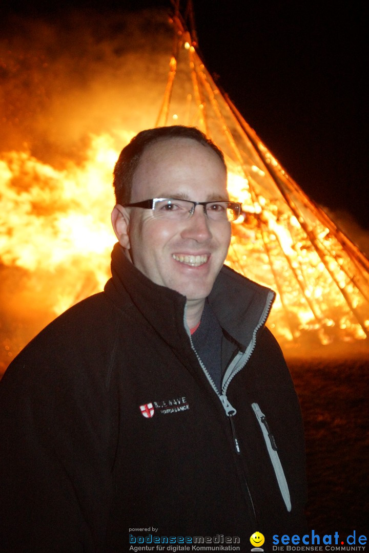 Funkenfeuer Fasnet - Ursaul bei Stockach am Bodensee, 09.03.2014