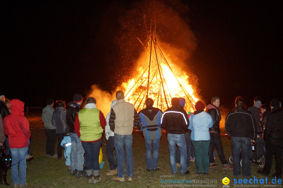 Funkenfeuer Fasnet - Ursaul bei Stockach am Bodensee, 09.03.2014