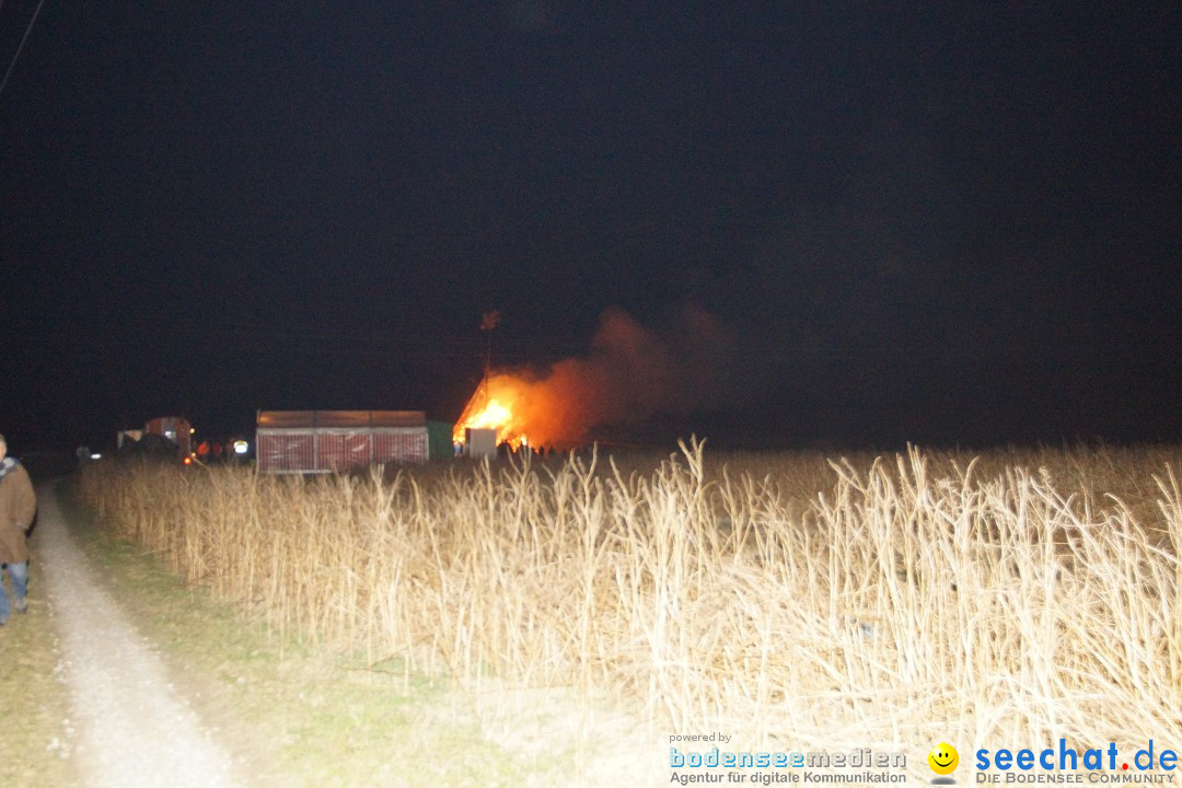 Funkenfeuer Fasnet - Ursaul bei Stockach am Bodensee, 09.03.2014