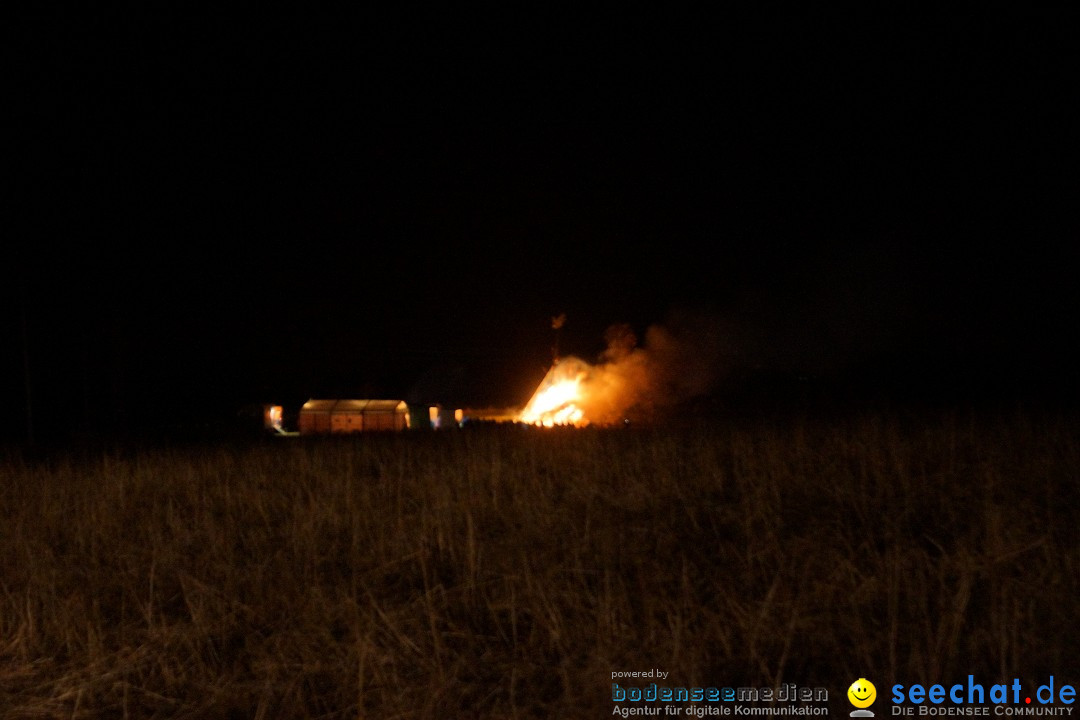 Funkenfeuer Fasnet - Ursaul bei Stockach am Bodensee, 09.03.2014