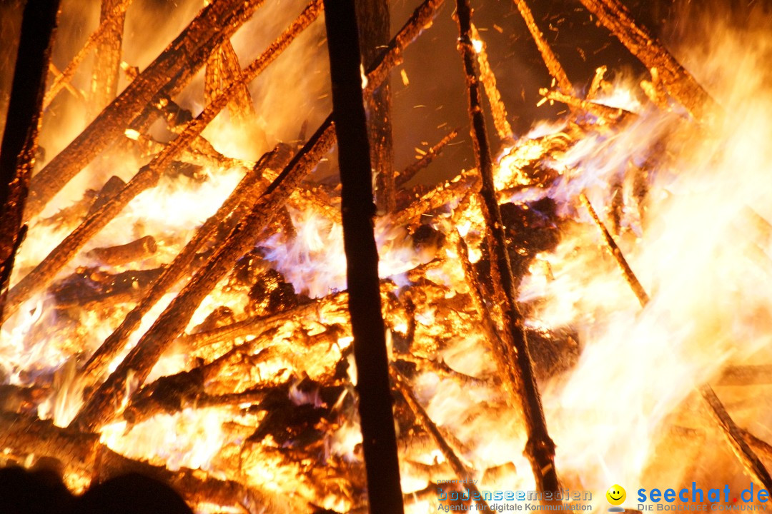 Funkenfeuer Fasnet - Ursaul bei Stockach am Bodensee, 09.03.2014