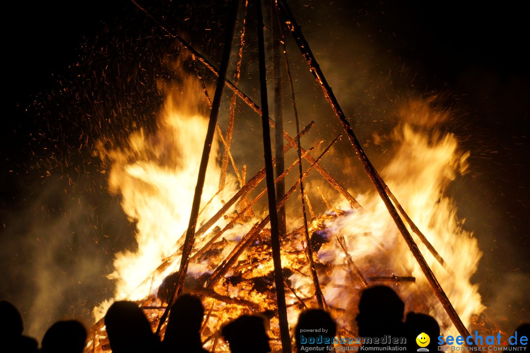 Funkenfeuer Fasnet - Ursaul bei Stockach am Bodensee, 09.03.2014