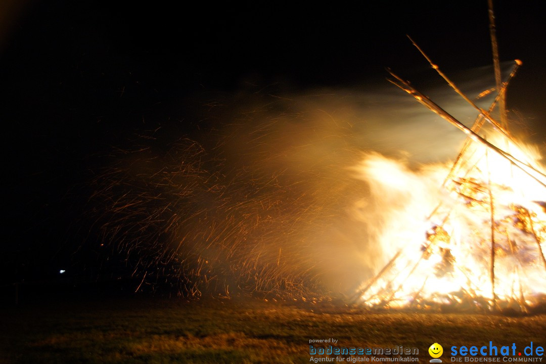 Funkenfeuer Fasnet - Ursaul bei Stockach am Bodensee, 09.03.2014