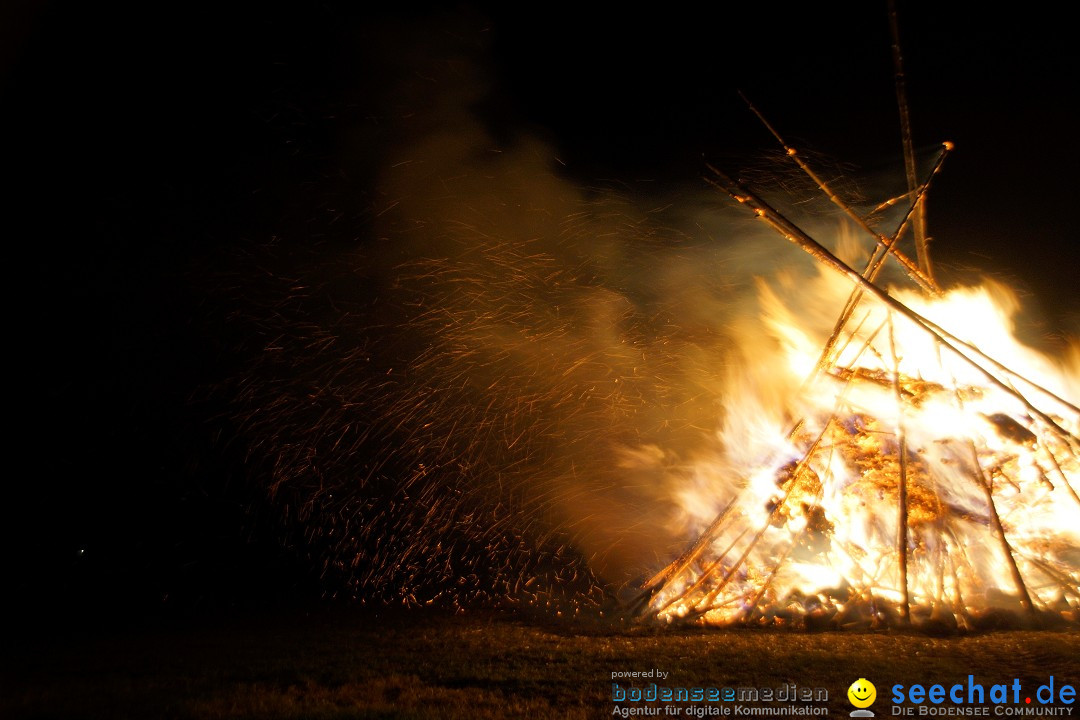 Funkenfeuer Fasnet - Ursaul bei Stockach am Bodensee, 09.03.2014