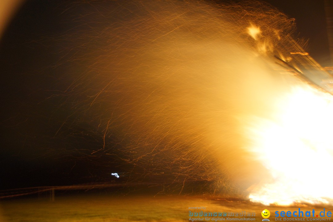 Funkenfeuer Fasnet - Ursaul bei Stockach am Bodensee, 09.03.2014