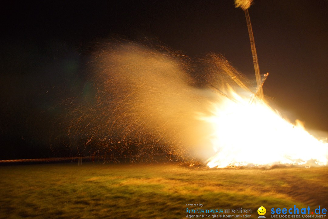 Funkenfeuer Fasnet - Ursaul bei Stockach am Bodensee, 09.03.2014