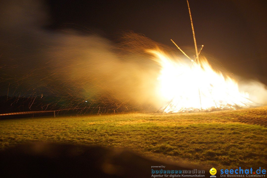 Funkenfeuer Fasnet - Ursaul bei Stockach am Bodensee, 09.03.2014