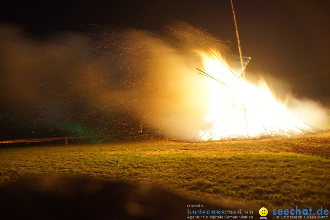 Funkenfeuer Fasnet - Ursaul bei Stockach am Bodensee, 09.03.2014