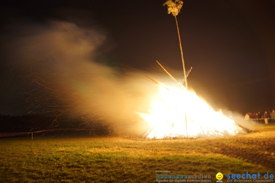 Funkenfeuer Fasnet - Ursaul bei Stockach am Bodensee, 09.03.2014