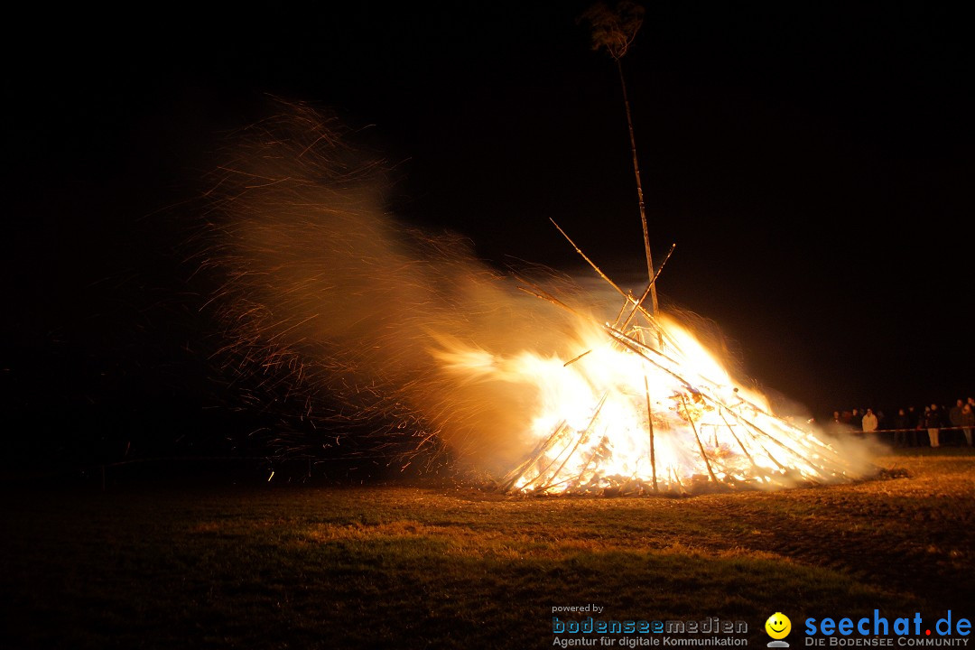 Funkenfeuer Fasnet - Ursaul bei Stockach am Bodensee, 09.03.2014