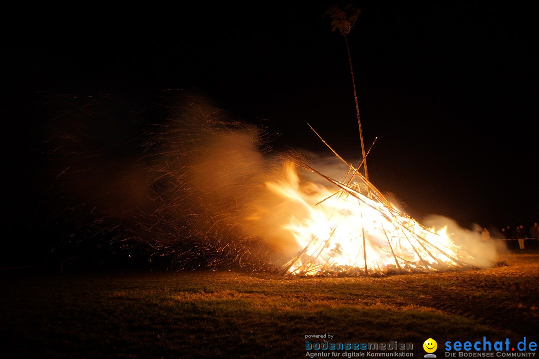 Funkenfeuer Fasnet - Ursaul bei Stockach am Bodensee, 09.03.2014