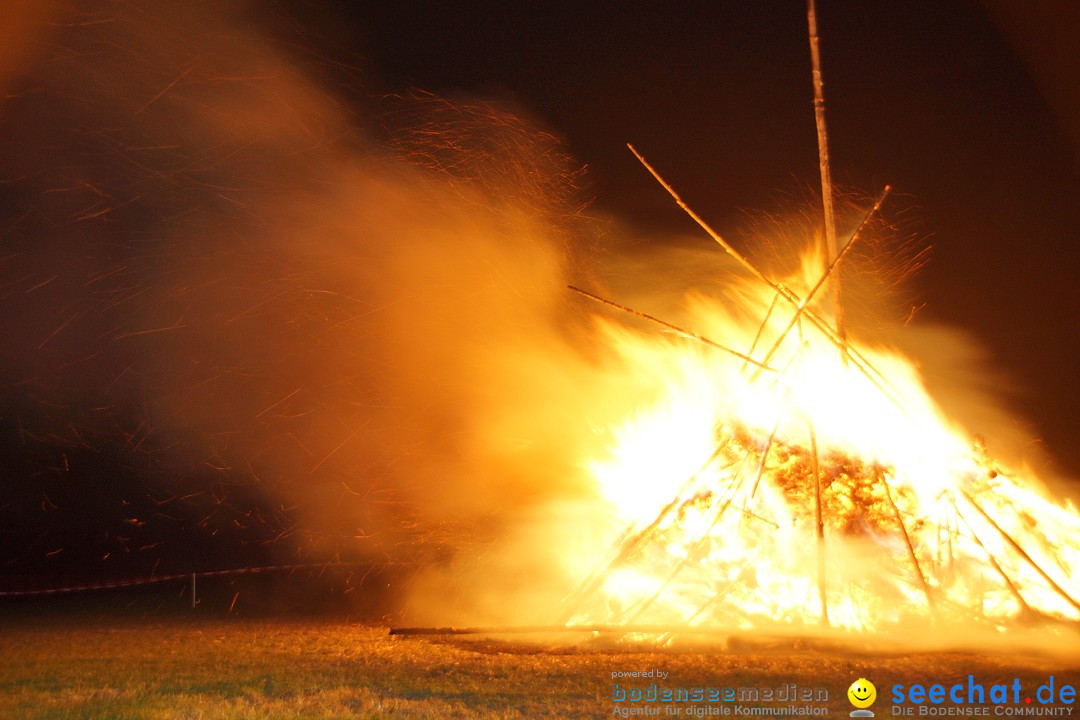 Funkenfeuer Fasnet - Ursaul bei Stockach am Bodensee, 09.03.2014