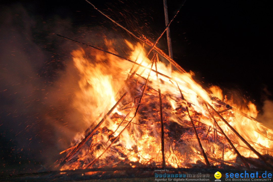 Funkenfeuer Fasnet - Ursaul bei Stockach am Bodensee, 09.03.2014