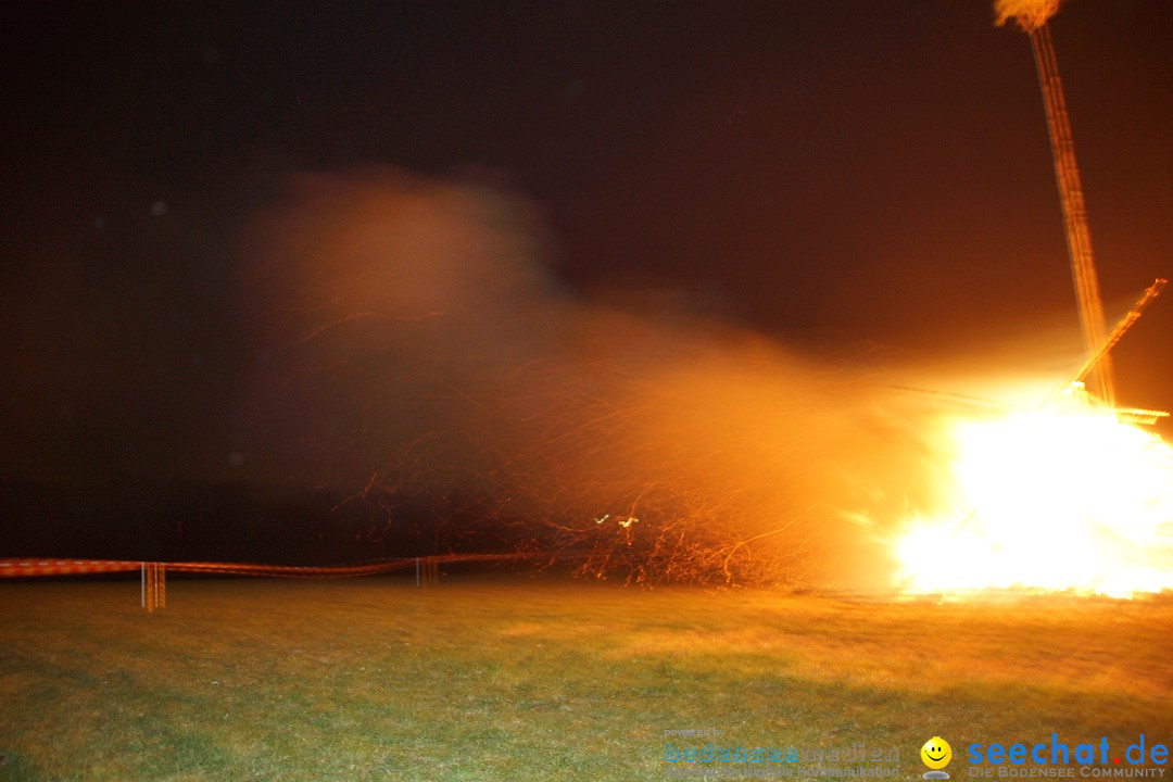 Funkenfeuer Fasnet - Ursaul bei Stockach am Bodensee, 09.03.2014