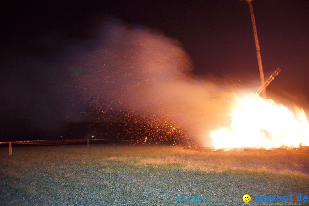 Funkenfeuer Fasnet - Ursaul bei Stockach am Bodensee, 09.03.2014