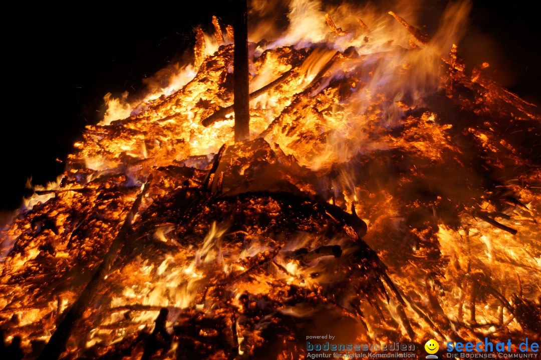 Funkenfeuer Fasnet - Ursaul bei Stockach am Bodensee, 09.03.2014