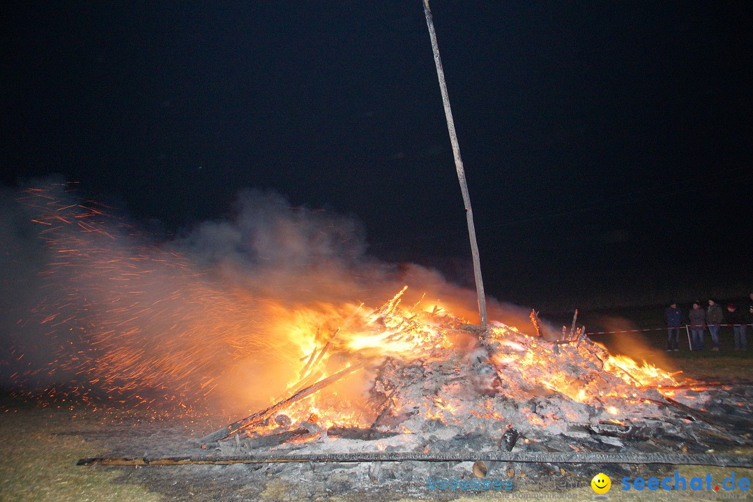 Funkenfeuer Fasnet - Ursaul bei Stockach am Bodensee, 09.03.2014