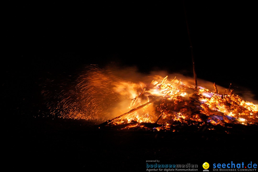 Funkenfeuer Fasnet - Ursaul bei Stockach am Bodensee, 09.03.2014